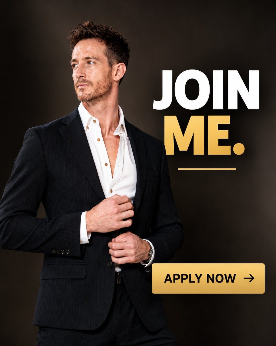 Phil Kelly in a dark suit. Join me. Apply now.